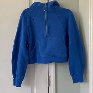 Lululemon Scuba Oversized Full Zip Pipe Dream Blue XS/S